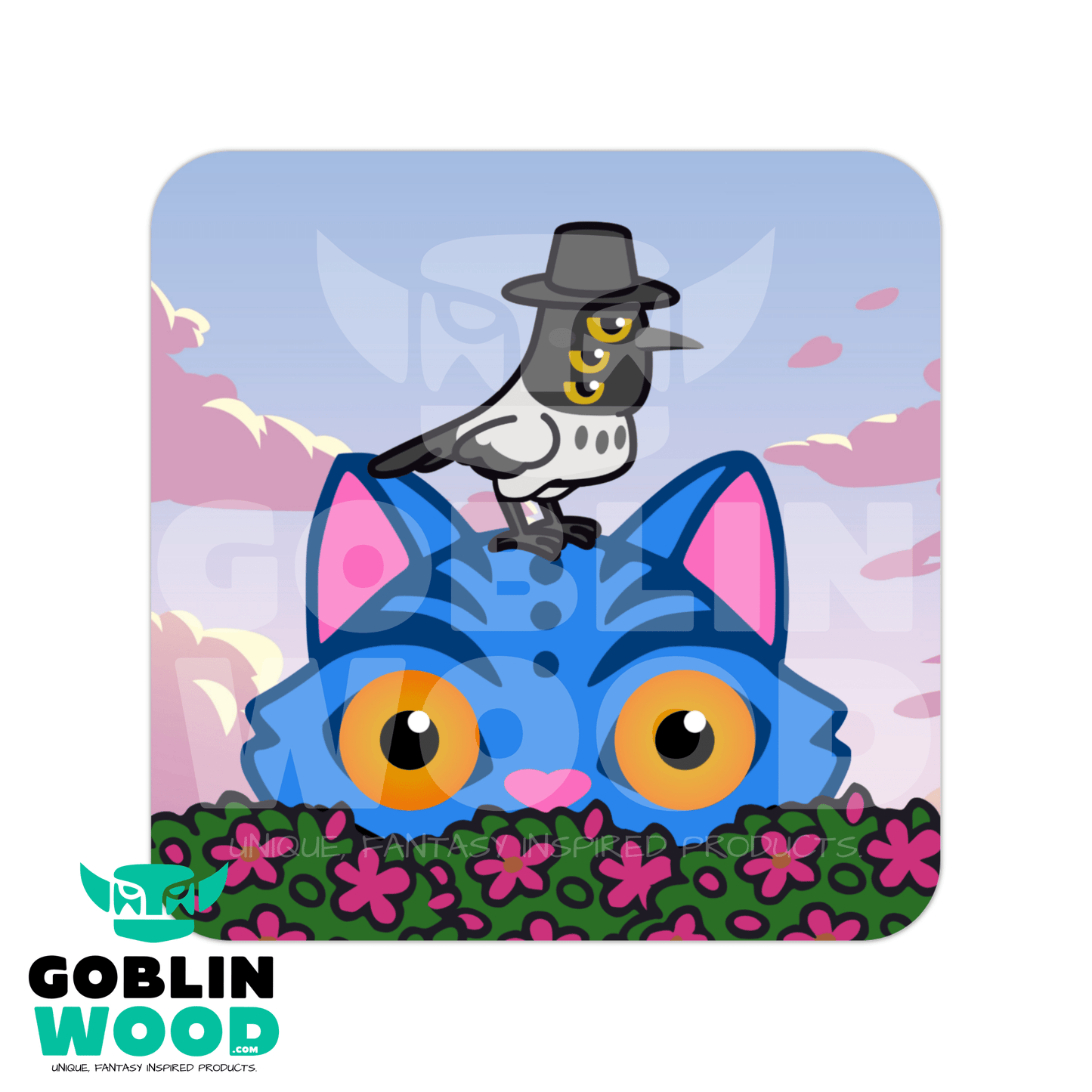 Peek A Boo - Drinks Coaster - KPop Demon Hunters Inspired - Goblin Wood Exclusive - Goblin Wood