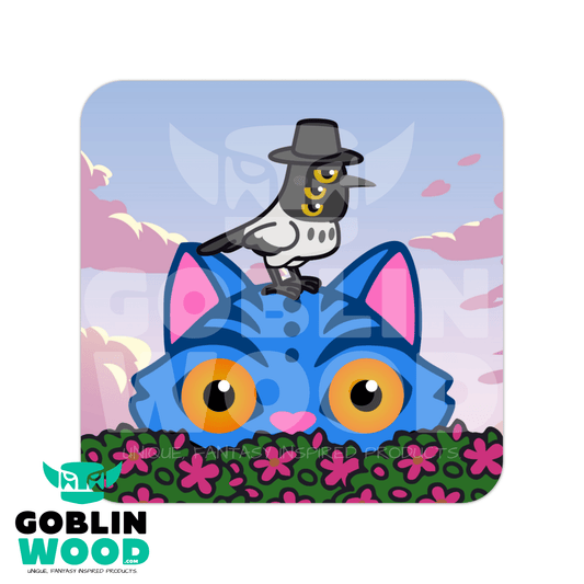 Peek A Boo - Drinks Coaster - KPop Demon Hunters Inspired - Goblin Wood Exclusive - Goblin Wood