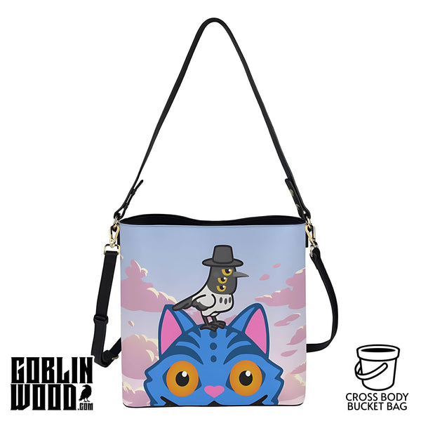 Peek A Boo - Crossbody Bucket Bag - KPop Demon Hunters Inspired - Goblin Wood Exclusive
