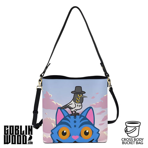 Peek A Boo - Crossbody Bucket Bag - KPop Demon Hunters Inspired - Goblin Wood Exclusive