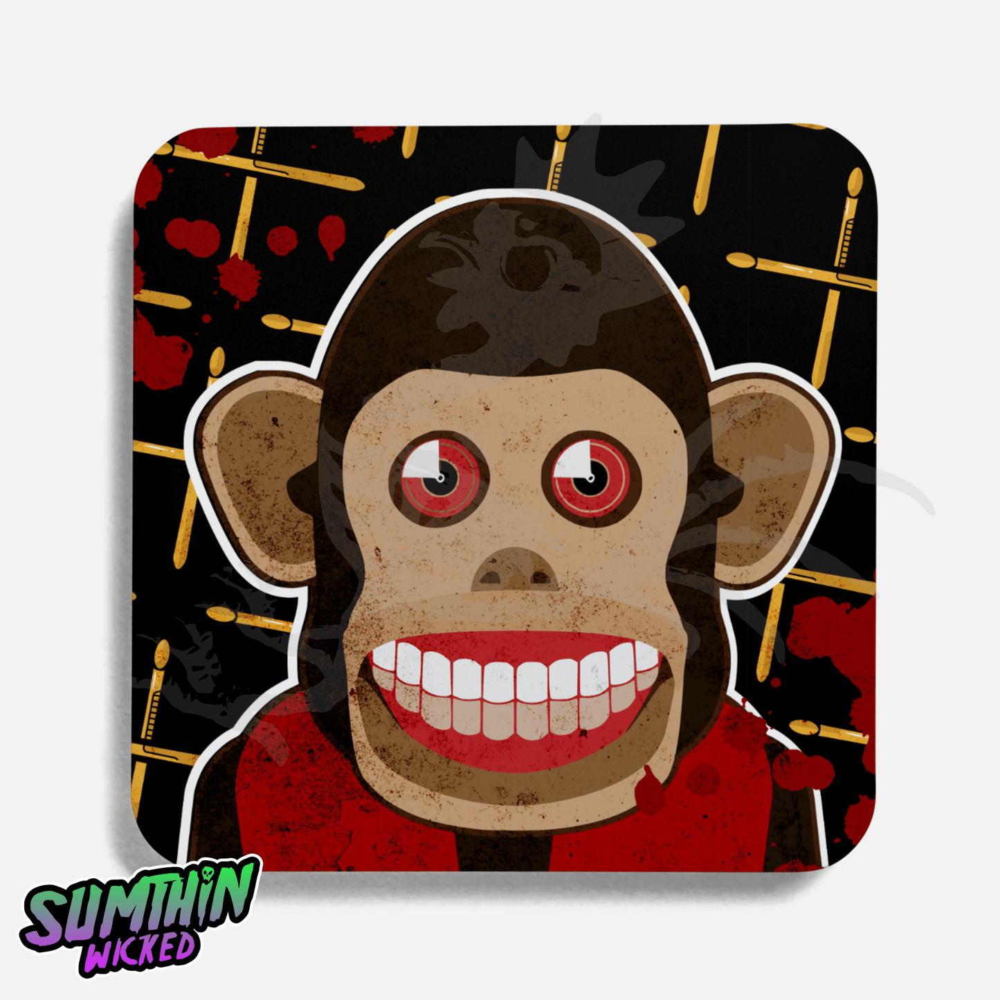 Primate - Drinks Coaster - Them Monkey Inspired - Sumthin Wicked Exclusive - Goblin Wood
