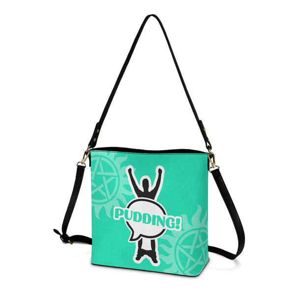 Pudding! - Teal Cross Body Bucket Bag - Supernatural Inspired - Goblin Wood Exclusive - Goblin Wood