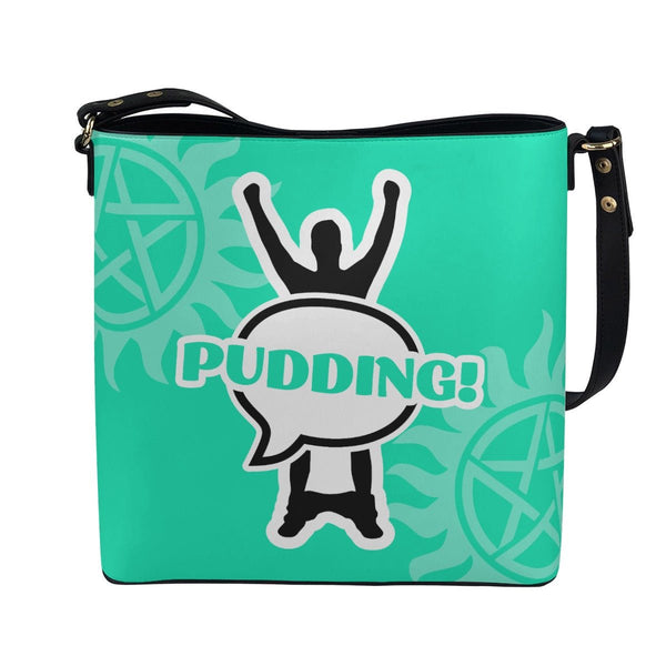 Pudding! - Teal Cross Body Bucket Bag - Supernatural Inspired - Goblin Wood Exclusive - Goblin Wood