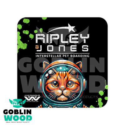 Ripley & Jones - Drinks Coaster - Alien Inspired - Goblin Wood Exclusive - Goblin Wood