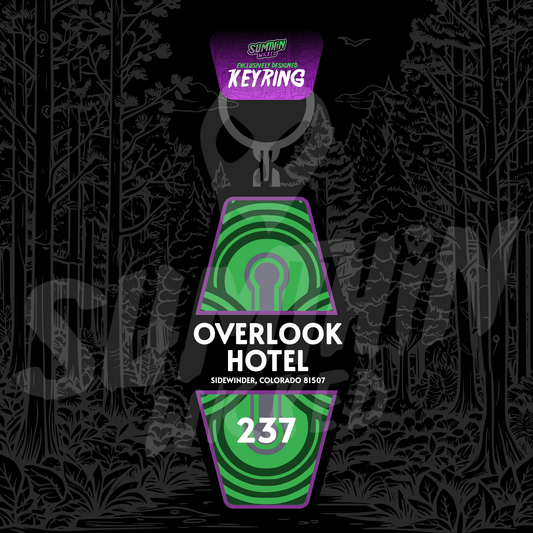 Room 237 - Overlook Hotel - Acrylic Key Fob Keychain - The Shining Inspired - Sumthin Wicked Exclusive - Goblin Wood