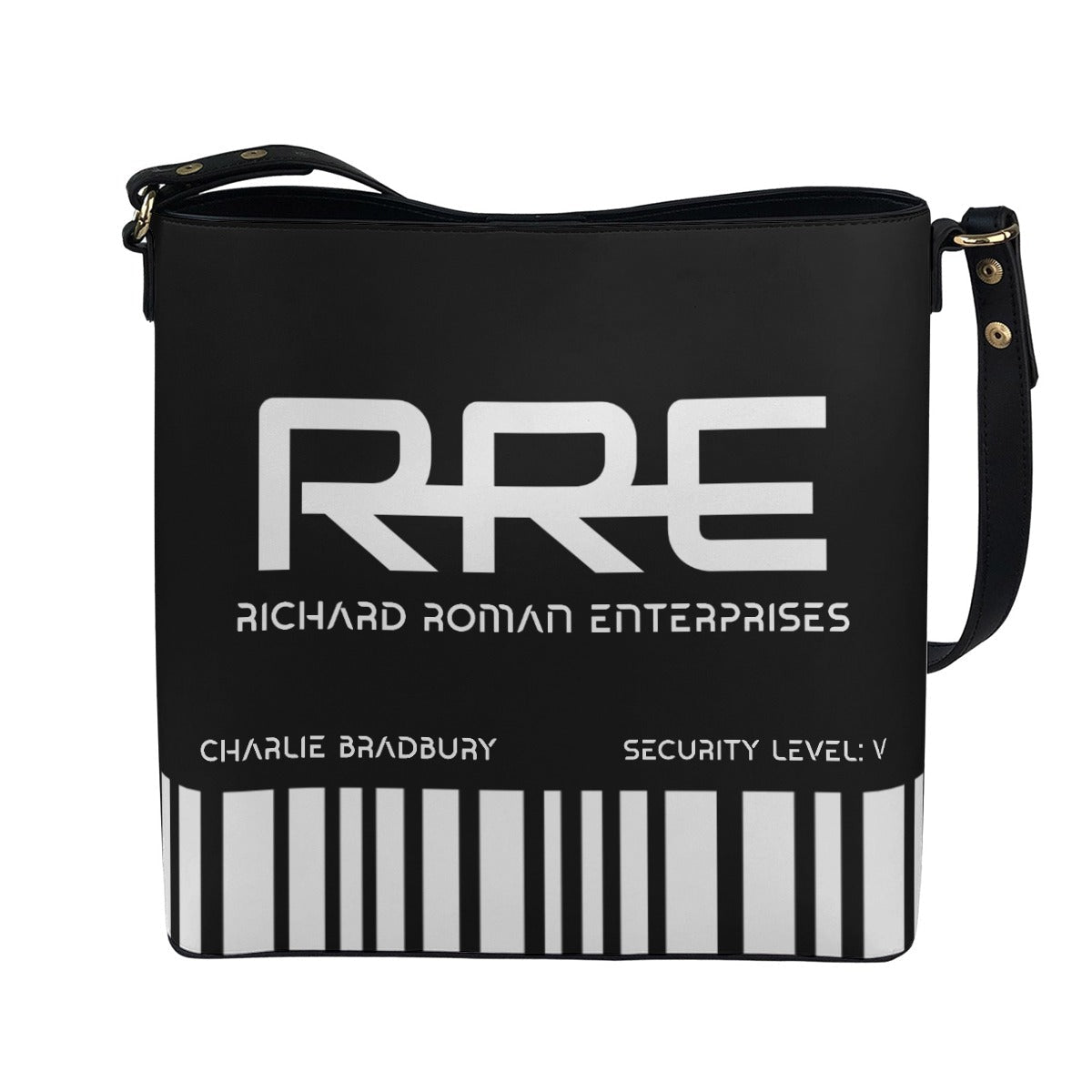 RRE - Black Cross Body Bucket Bag - Supernatural Inspired - Goblin Wood Exclusive - Goblin Wood