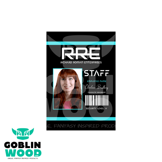 RRE - Charlie Bradbury - ID Badge - Supernatural Inspired - Goblin Wood Exclusive - Goblin Wood