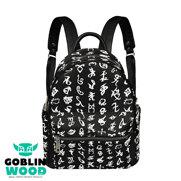 Rune (Black) - Mini Backpack - Shadowhunters Inspired - Goblin Wood Exclusive - Goblin Wood