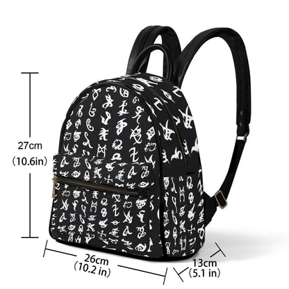 Rune (Black) - Mini Backpack - Shadowhunters Inspired - Goblin Wood Exclusive - Goblin Wood