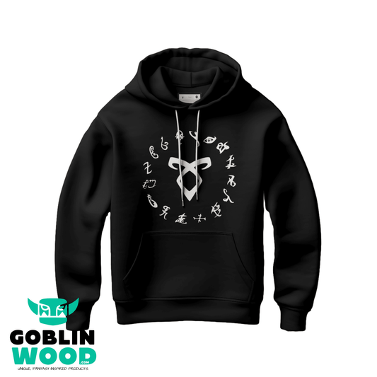 Rune - Black Premium Hoody - Shadowhunters Inspired - Goblin Wood Exclusive - Goblin Wood