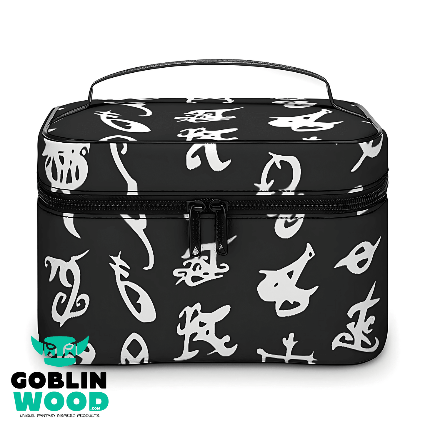 Rune (Black) - Toiletry Bag - Shadowhunters Inspired - Goblin Wood Exclusive - Goblin Wood
