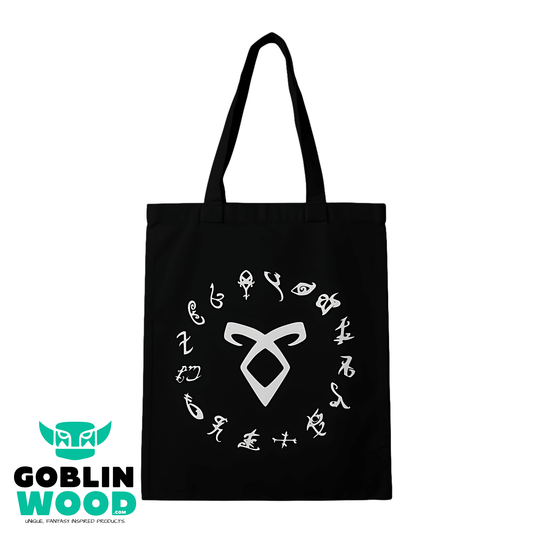 Rune - Black Tote Bag - Shadowhunters Inspired - Goblin Wood Exclusive - Goblin Wood