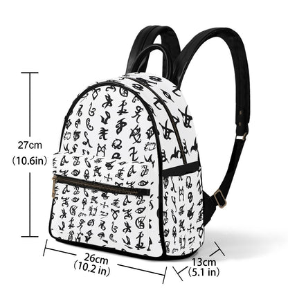 Rune (White) - Mini Backpack - Shadowhunters Inspired - Goblin Wood Exclusive - Goblin Wood