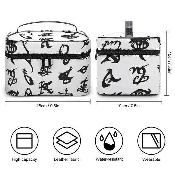 Rune (White) - Toiletry Bag - Shadowhunters Inspired - Goblin Wood Exclusive - Goblin Wood