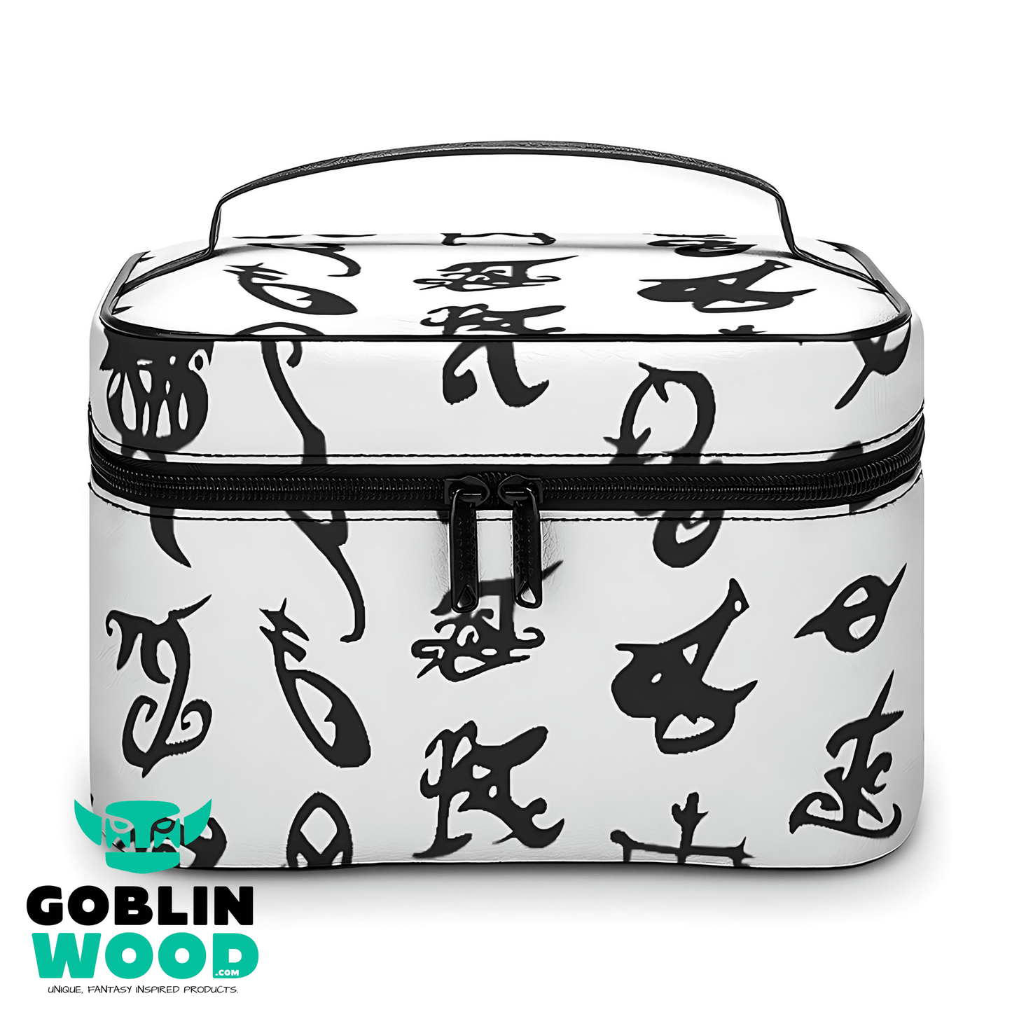 Rune (White) - Toiletry Bag - Shadowhunters Inspired - Goblin Wood Exclusive - Goblin Wood