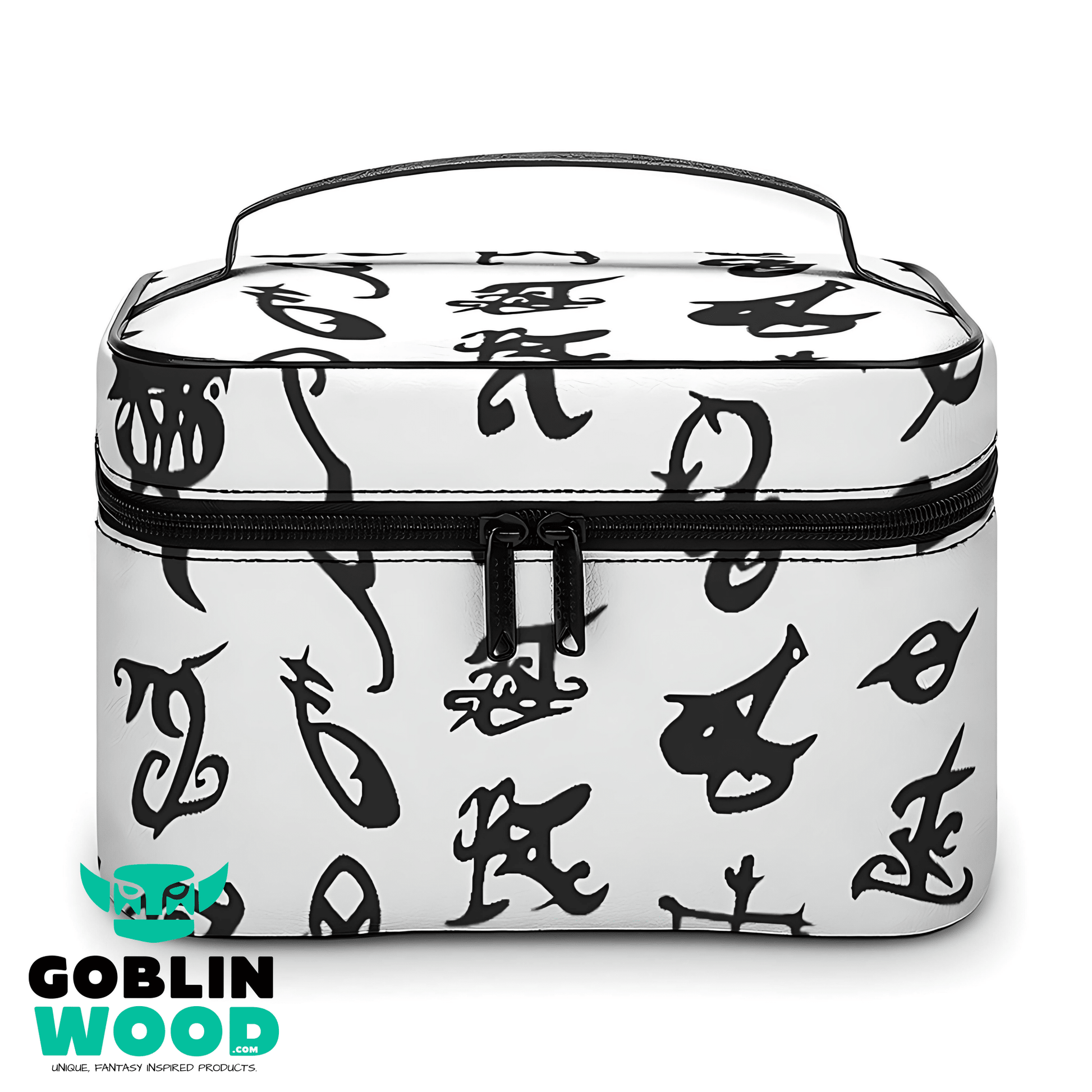 Rune (White) - Toiletry Bag - Shadowhunters Inspired - Goblin Wood Exclusive - Goblin Wood