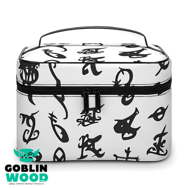 Rune (White) - Toiletry Bag - Shadowhunters Inspired - Goblin Wood Exclusive - Goblin Wood