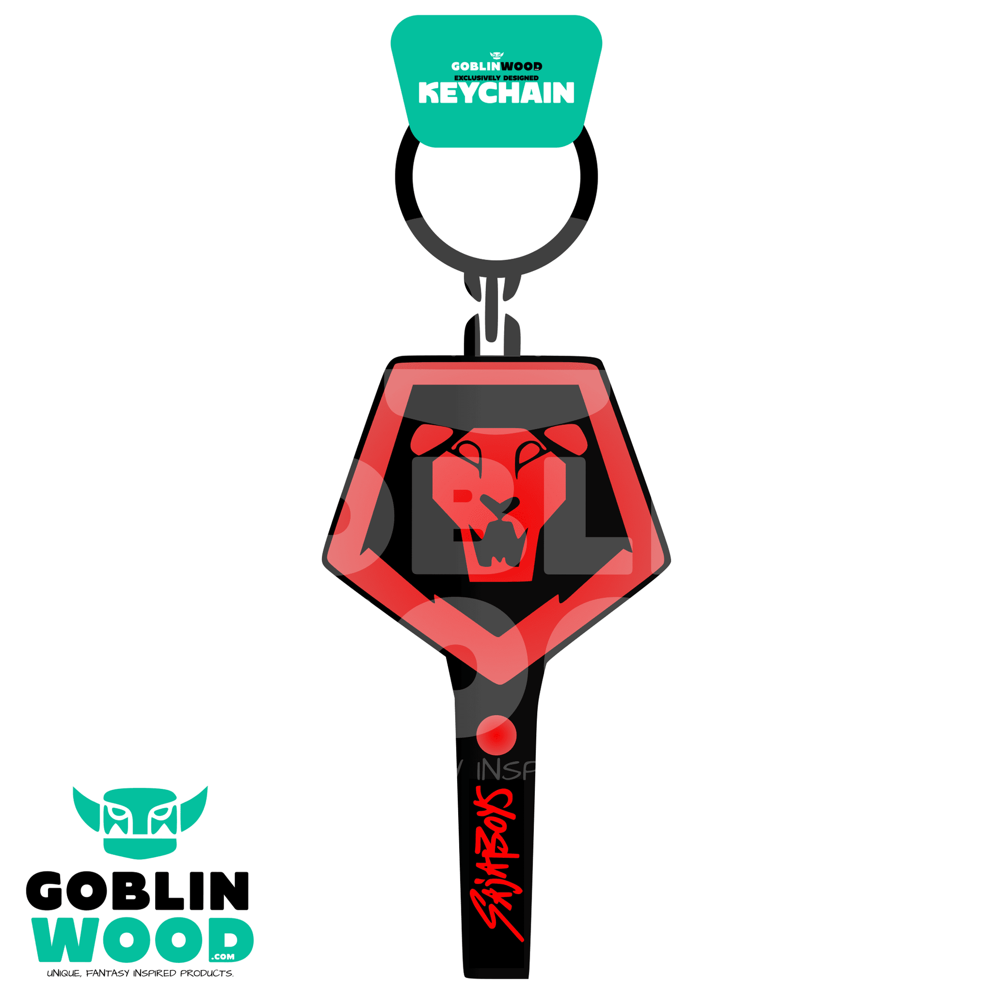 Saja Stick - Acrylic Keychain - KPop Demon Hunters Inspired - Goblin Wood Exclusive - Goblin Wood