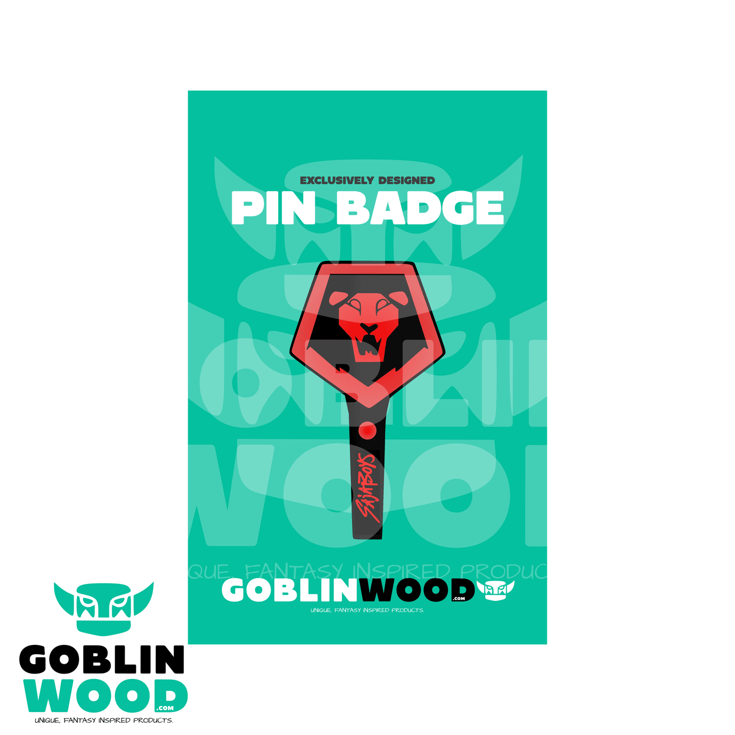 Saja Stick - Acrylic Pin Badge - KPop Demon Hunters Inspired - Goblin Wood Exclusive - Goblin Wood