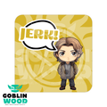 Sam - Kawaii Speech Bubble Drinks Coaster - Goblin Wood Exclusive