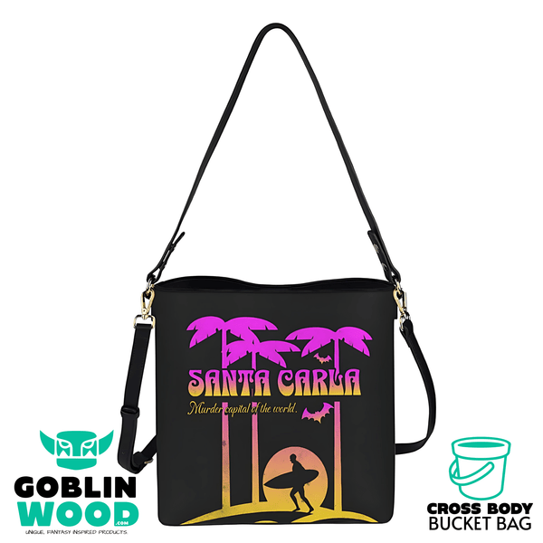 Santa Carla (Sunset) - Crossbody Bucket Bag - The Lost Boys Inspired - Goblin Wood Exclusive - Goblin Wood