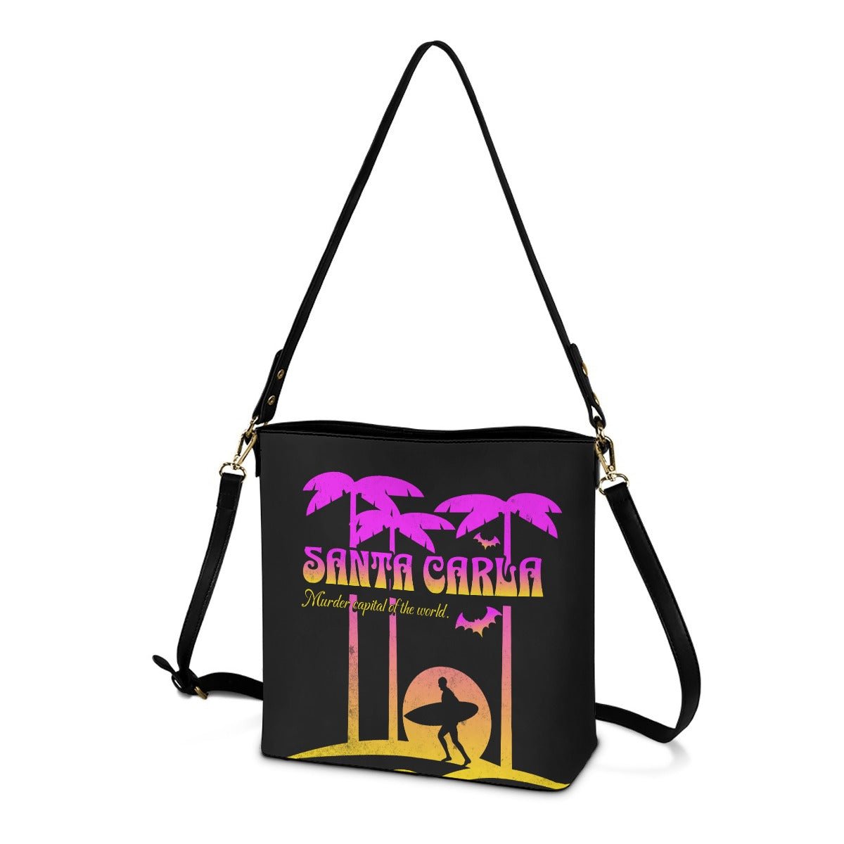 Santa Carla (Sunset) - Crossbody Bucket Bag - The Lost Boys Inspired - Goblin Wood Exclusive - Goblin Wood