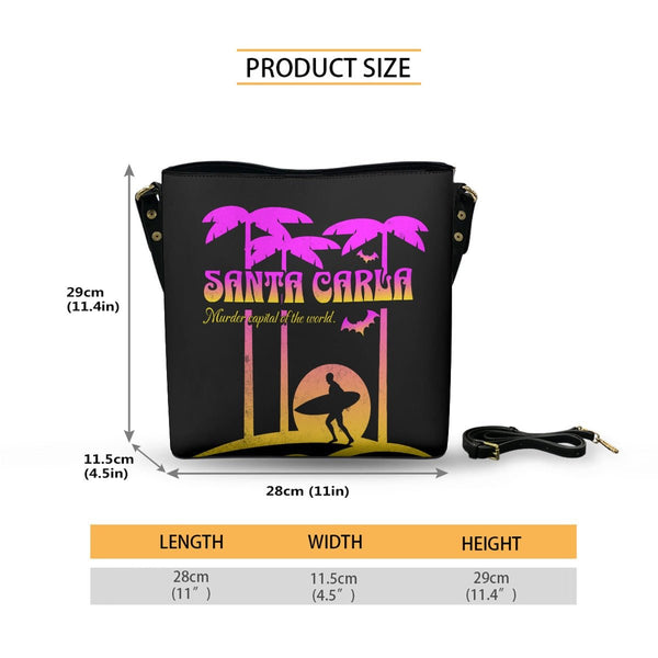 Santa Carla (Sunset) - Crossbody Bucket Bag - The Lost Boys Inspired - Goblin Wood Exclusive - Goblin Wood