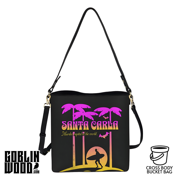 Santa Carla (Sunset) - Crossbody Bucket Bag - The Lost Boys Inspired - Goblin Wood Exclusive