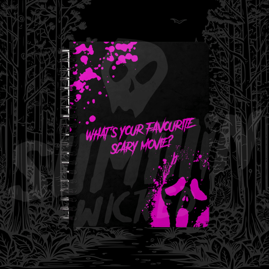 Scary Movie - A5 Wiro Lined Notebook - Scream Inspired - Sumthin Wicked Exclusive - Goblin Wood