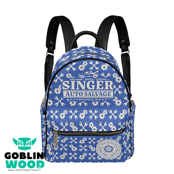 Singer Salvage - AOP Mini Backpack - Supernatural Inspired - Goblin Wood Exclusive - Goblin Wood