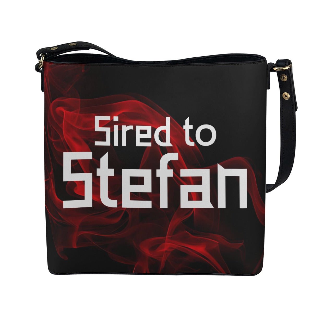 Sired To Stefan - Black Cross Body Bucket Bag - TVD Inspired - Goblin Wood Exclusive - Goblin Wood