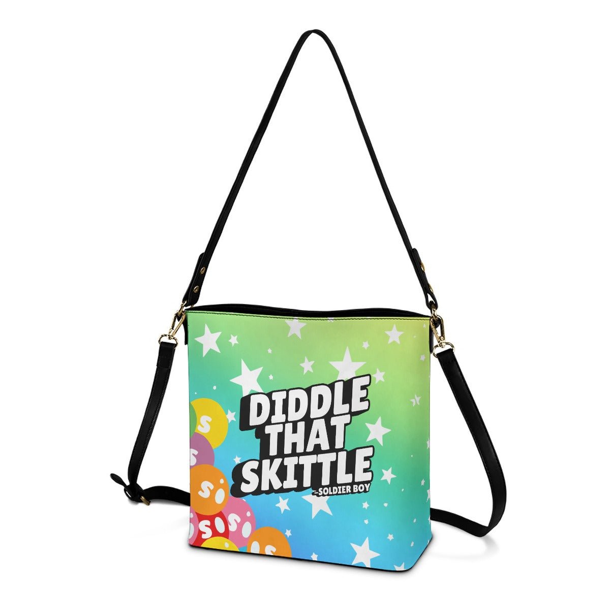 Skiddle - Rainbow Cross Body Bucket Bag -  - Goblin Wood Exclusive - Goblin Wood