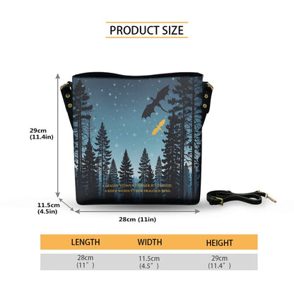 Skyline - Cross Body Bucket Bag - Fourth Wing Inspired - Goblin Wood Exclusive - Goblin Wood