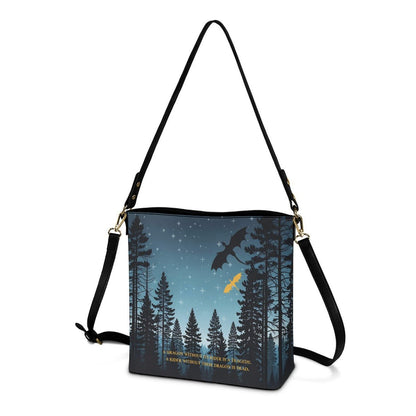 Skyline - Cross Body Bucket Bag - Fourth Wing Inspired - Goblin Wood Exclusive - Goblin Wood