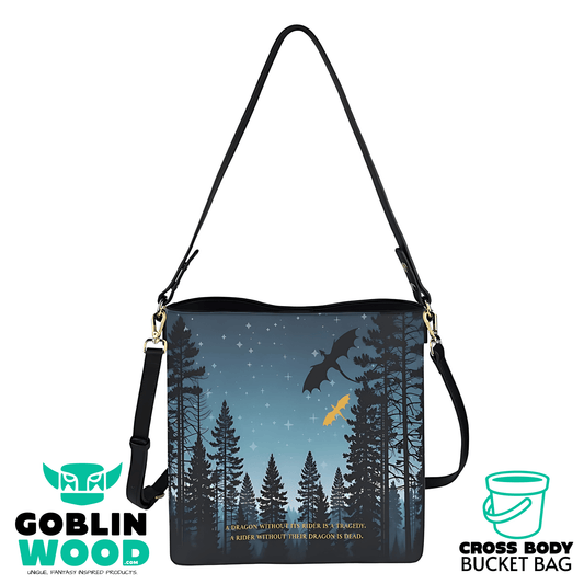 Skyline - Cross Body Bucket Bag - Fourth Wing Inspired - Goblin Wood Exclusive - Goblin Wood