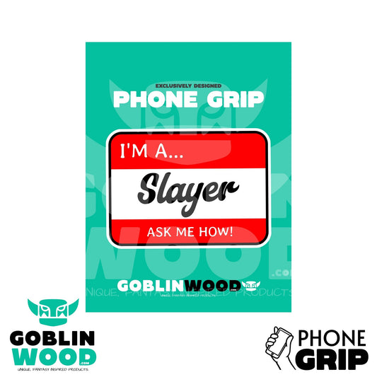 Slayer - Acrylic Phone/Kindle Grip - Buffy Inspired - Goblin Wood Exclusive - Goblin Wood