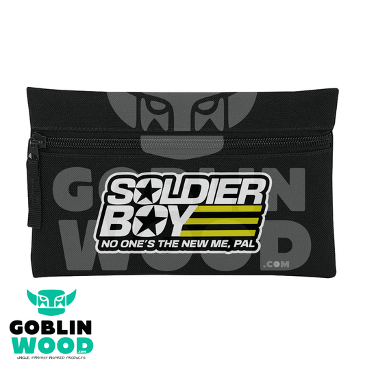 Soldier Boy - Black Pencil Case - The Boys Inspired - Goblin Wood Exclusive - Goblin Wood