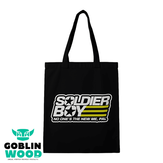 Soldier Boy - Black Tote Bag - The Boys Inspired - Goblin Wood Exclusive - Goblin Wood