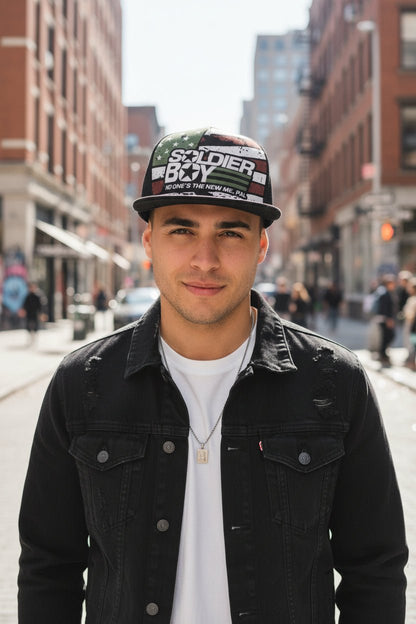 Soldier Boy (Flag) - AOP Flat Brim Baseball Cap - The Boys Inspired - Goblin Wood Exclusive - Goblin Wood