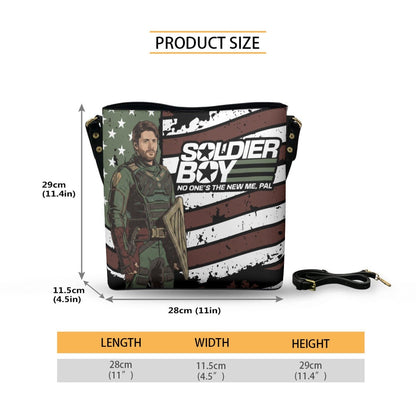 Soldier Boy (Flag) - Cross Body Bucket Bag - The Boys Inspired - Goblin Wood Exclusive - Goblin Wood