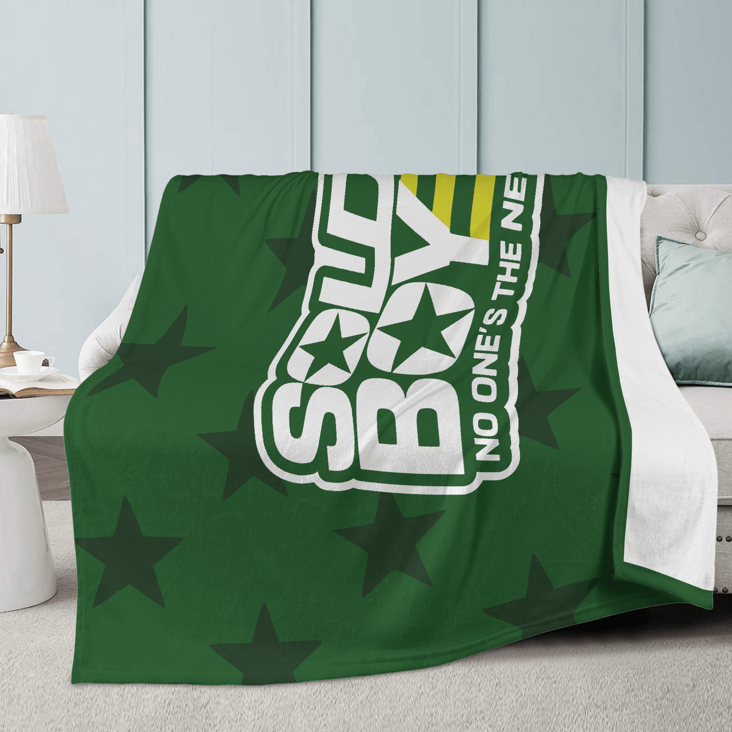 Soldier Boy (Logo) - Dual - Sided Stitched Blanket - The Boys Inspired - Goblin Wood Exclusive - Goblin Wood