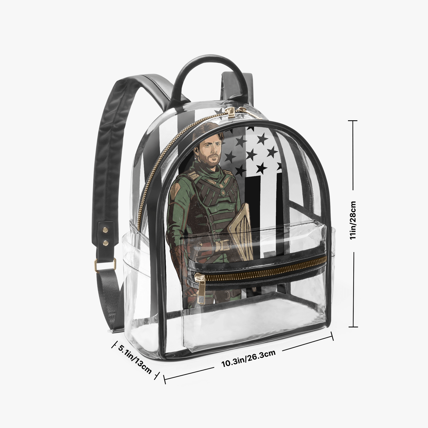 Soldier Boy - Transparent Festival Backpack - The Boys Inspired - Goblin Wood Exclusive - Goblin Wood
