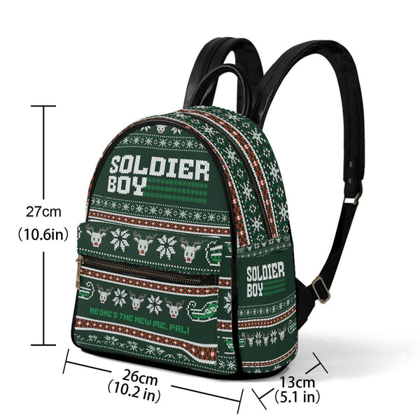 Soldier Boy - Xmas Knit Pattern Mini Backpack - The Boys Inspired - Goblin Wood Exclusive - Goblin Wood