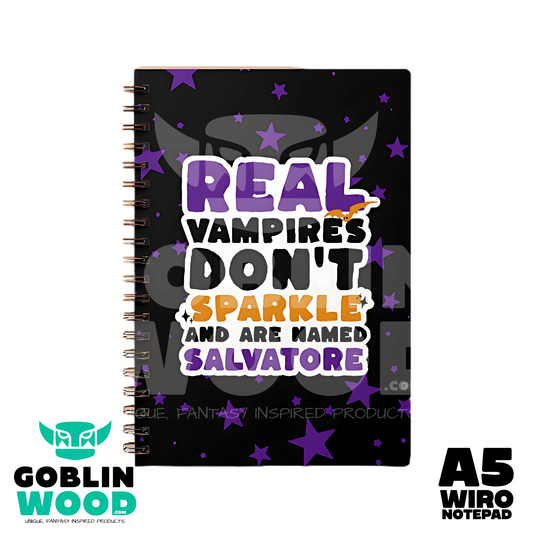 Sparkle - A5 AOP Lined Notebook - TVD Inspired - Goblin Wood Exclusive - Goblin Wood