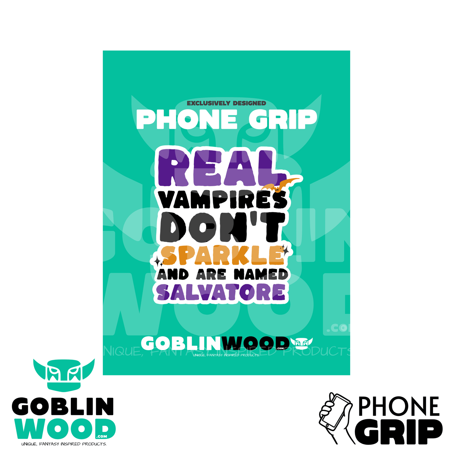 Sparkle - Acrylic Phone/Kindle Grip -  - Goblin Wood Exclusive - Goblin Wood