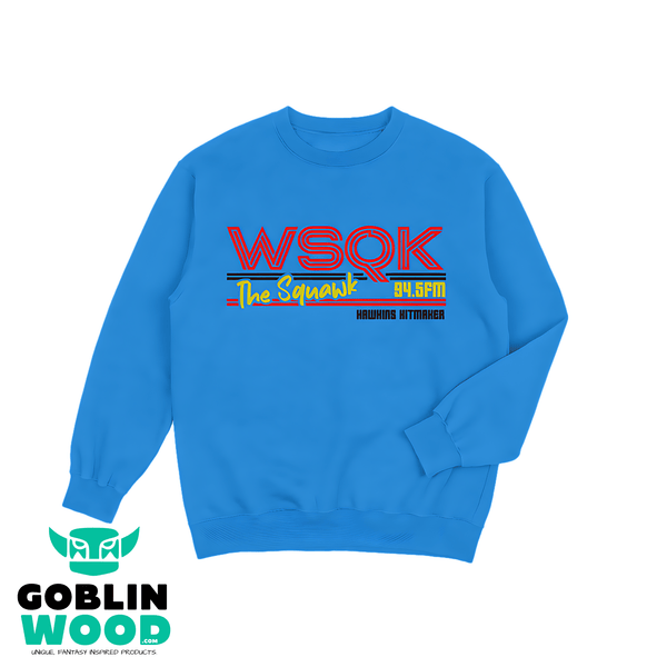 Squawk - Premium Black, Red, Sky or Green Sweatshirt - Stranger Things Inspired - Goblin Wood Exclusive - Goblin Wood