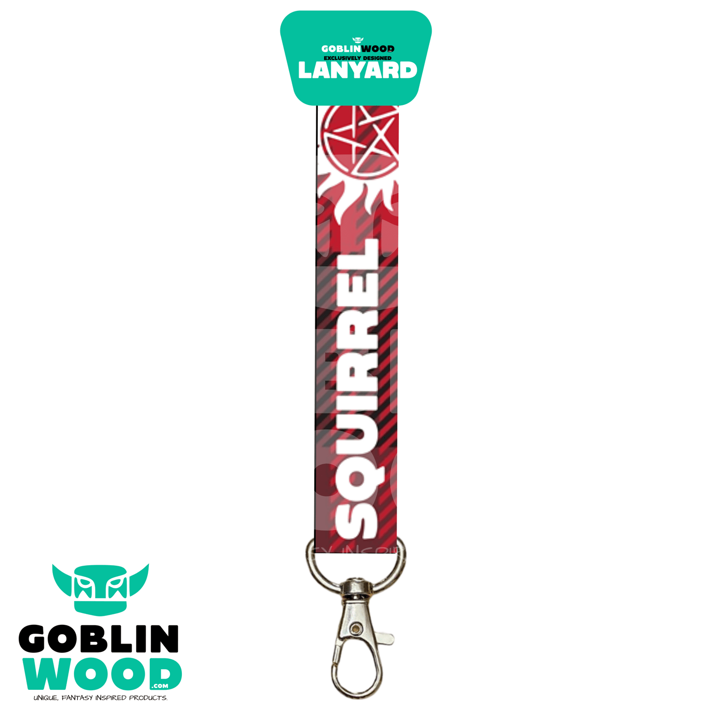 Squirrel Plaid - AOP Lanyard - Supernatural Inspired - Goblin Wood Exclusive - Goblin Wood