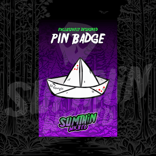 S.S Georgie - Acrylic Pin Badge - IT Inspired - Sumthin Wicked Exclusive - Goblin Wood