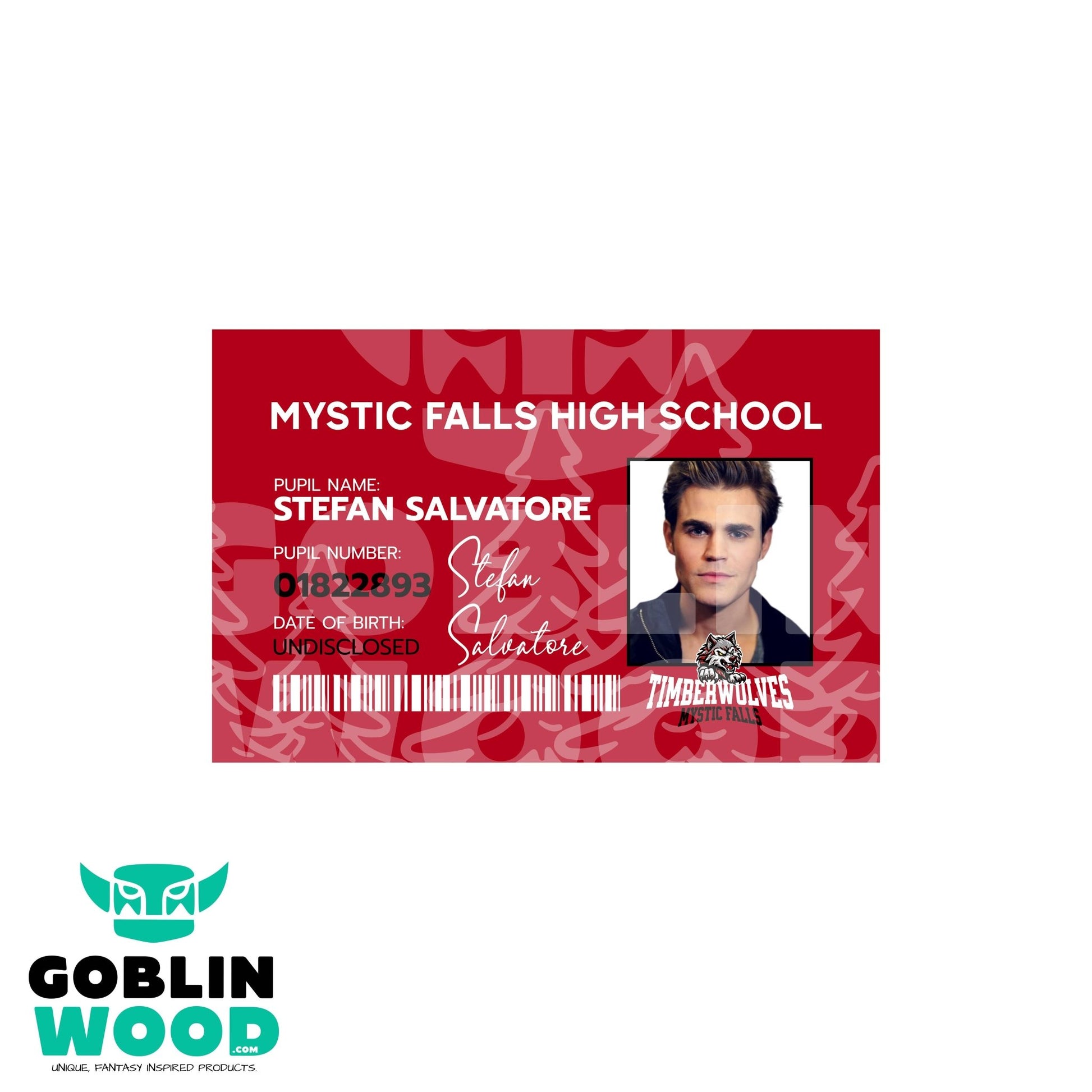 Stefan Salvatore - Mystic High ID Card -  - Goblin Wood Exclusive - Goblin Wood