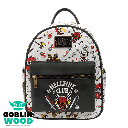 Stranger Things - AOP Hellfire Mini Backpack - Goblin Wood